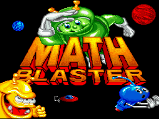 Math Blaster Episode 1 title screen for Super Nintendo